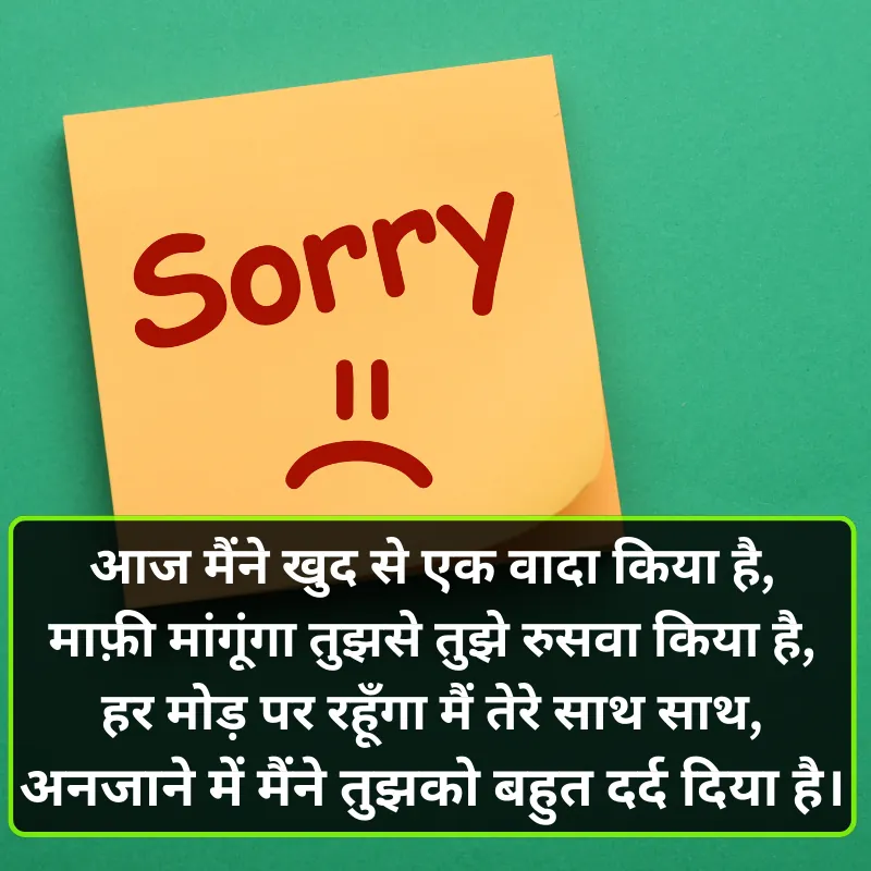 Feeling Sorry Shayari Apology Shayari