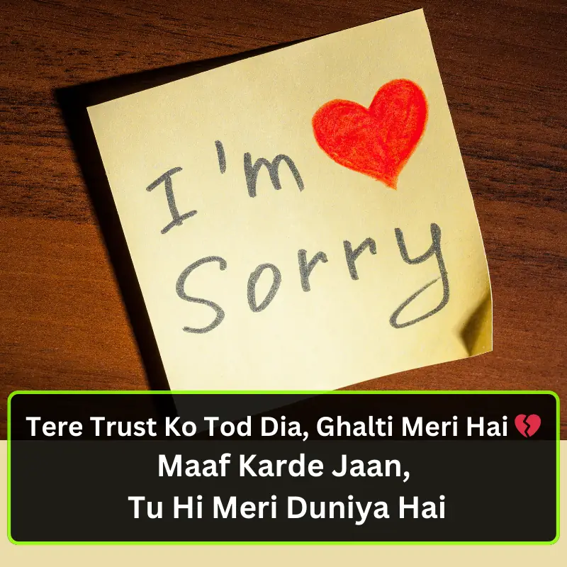 Best sorry Shayari to say sorry